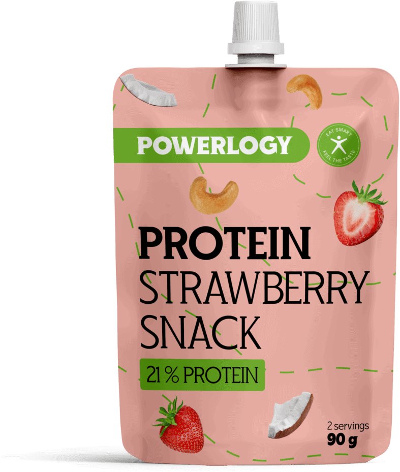 Powerlogy Proteín Strawberry Snack 90 g