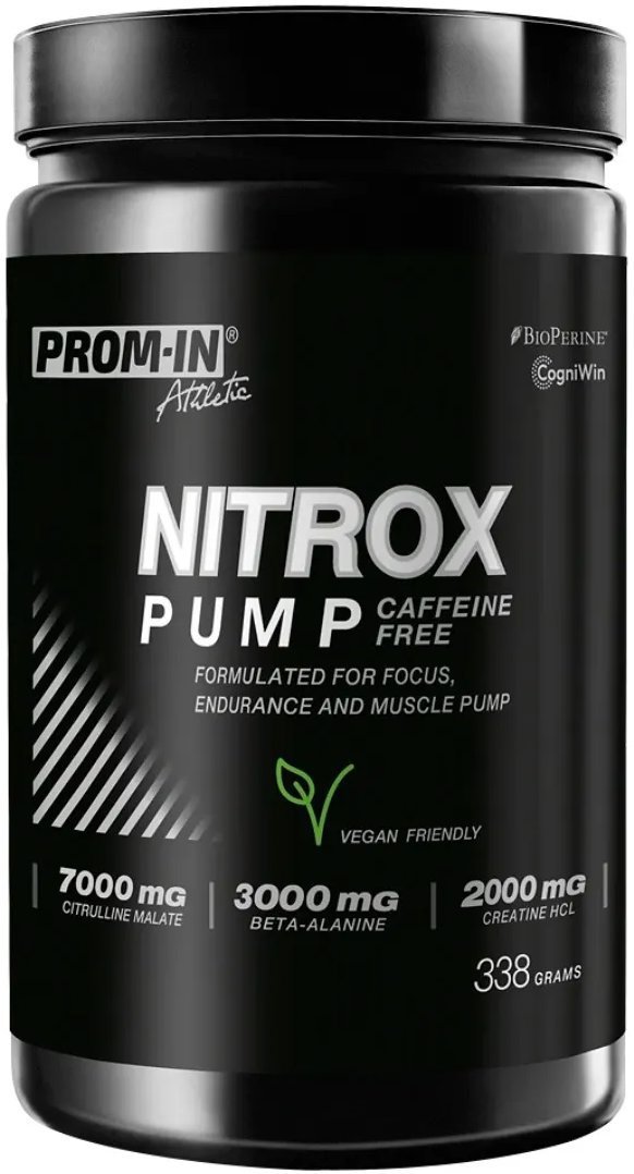 PROM-IN Nitrox Pump Caffeine-Free 338 g Malina/citrón