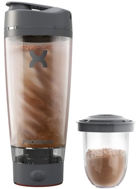 PROMiXX Pro shaker dobíjací – Graphite Grey 600 ml