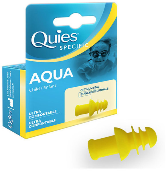 Quies Aqua child Ochrana uší na plávanie 1 pár