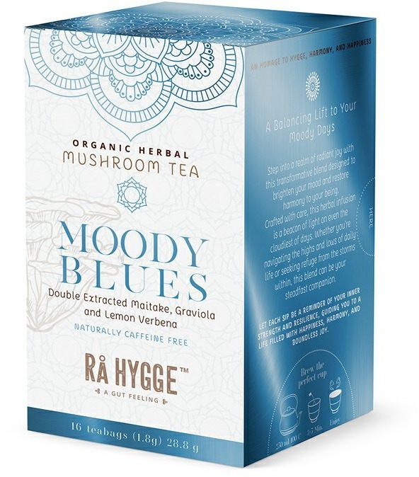 Ra Hygge BIO Moody Blues bylinný čaj s Maitake 16 ks