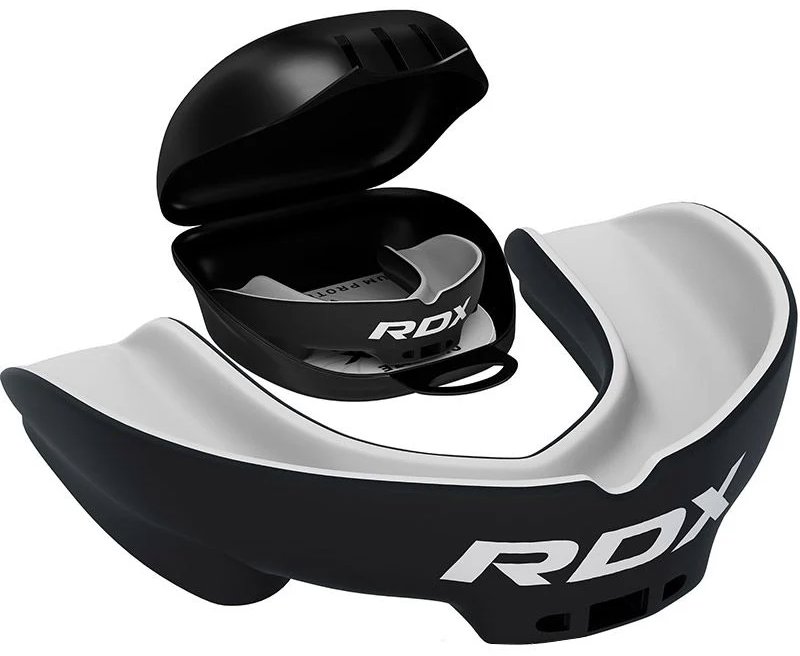 RDX 3w Chránič zubov pre dospelých, čierno-biely