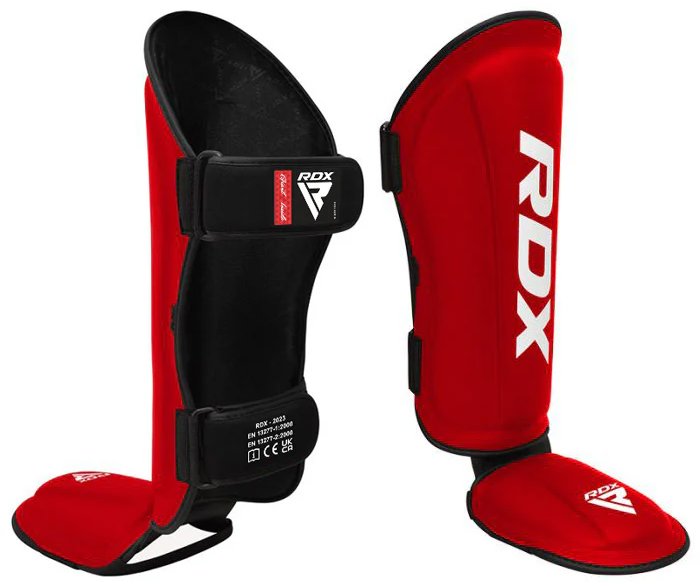 RDX Chrániče holení a nártů KING T1, červeno bílé M