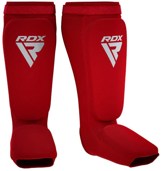 RDX Chrániče holení a nártů SIB HOSIERY SHIN INSTEP GUARD FOAM, červeno bílé S