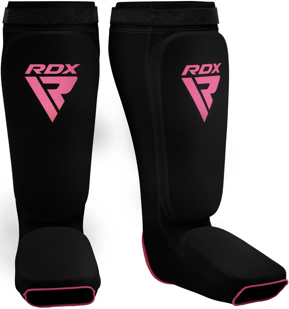 RDX Chrániče holení a nártů SIB HOSIERY SHIN INSTEP GUARD FOAM, černo růžové L
