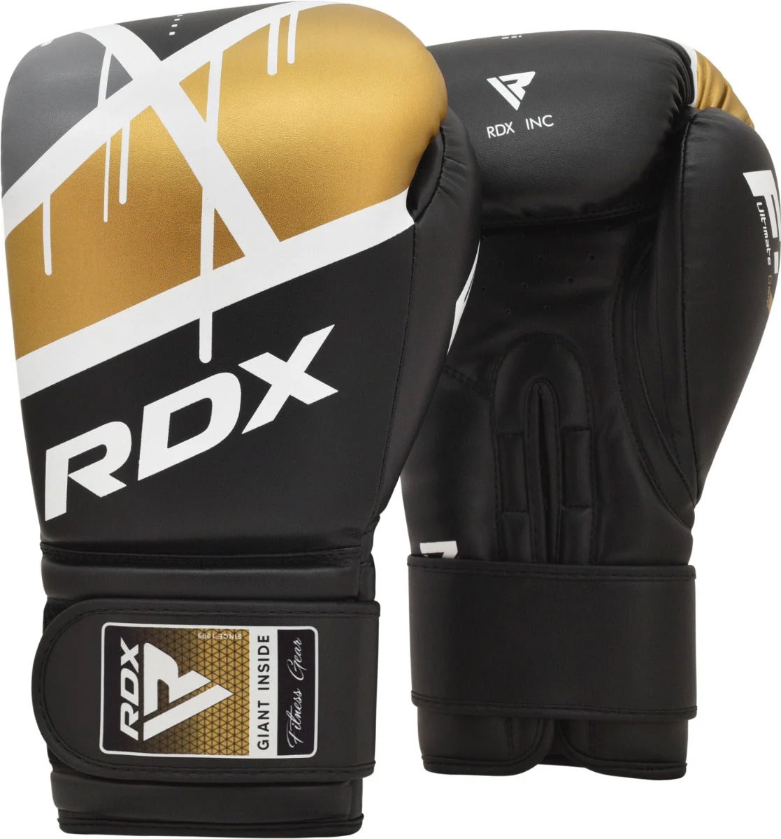 RDX F7 Ego Boxerské rukavice 16 oz, černo zlaté