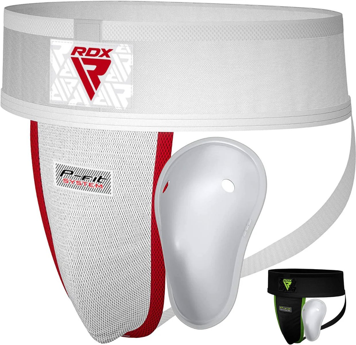 RDX Suspenzor H1 s gélovou vložkou, biely, plus S