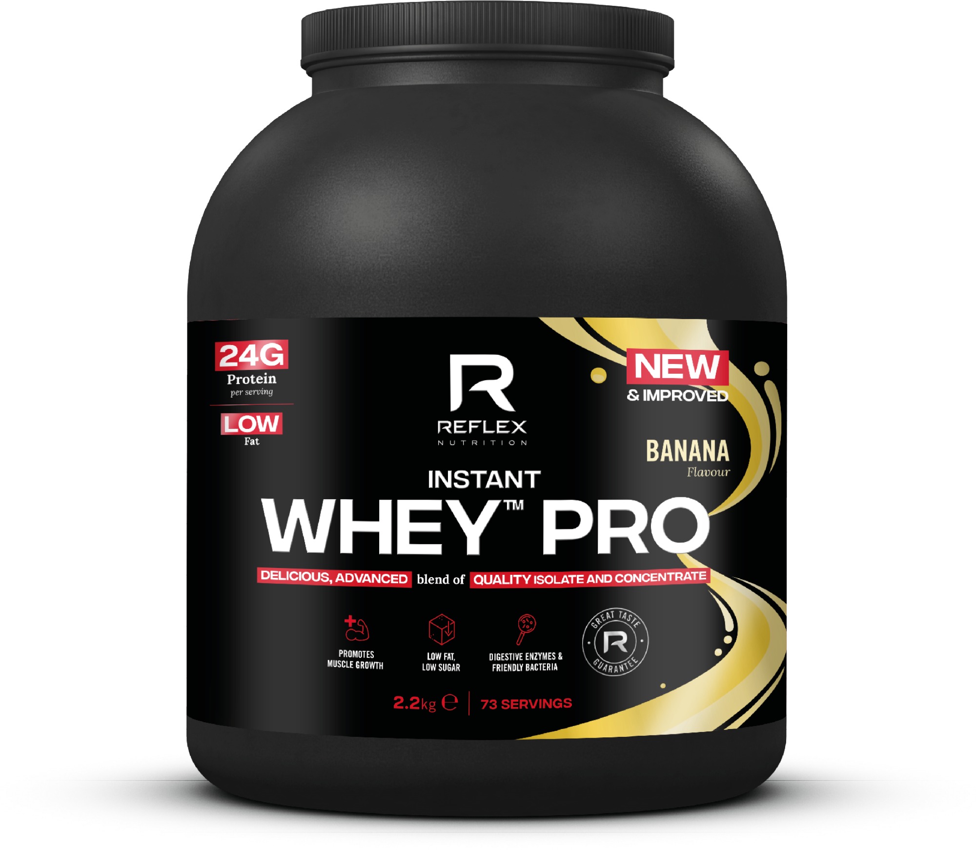 Reflex Instant Whey PRO 2200 g, banán