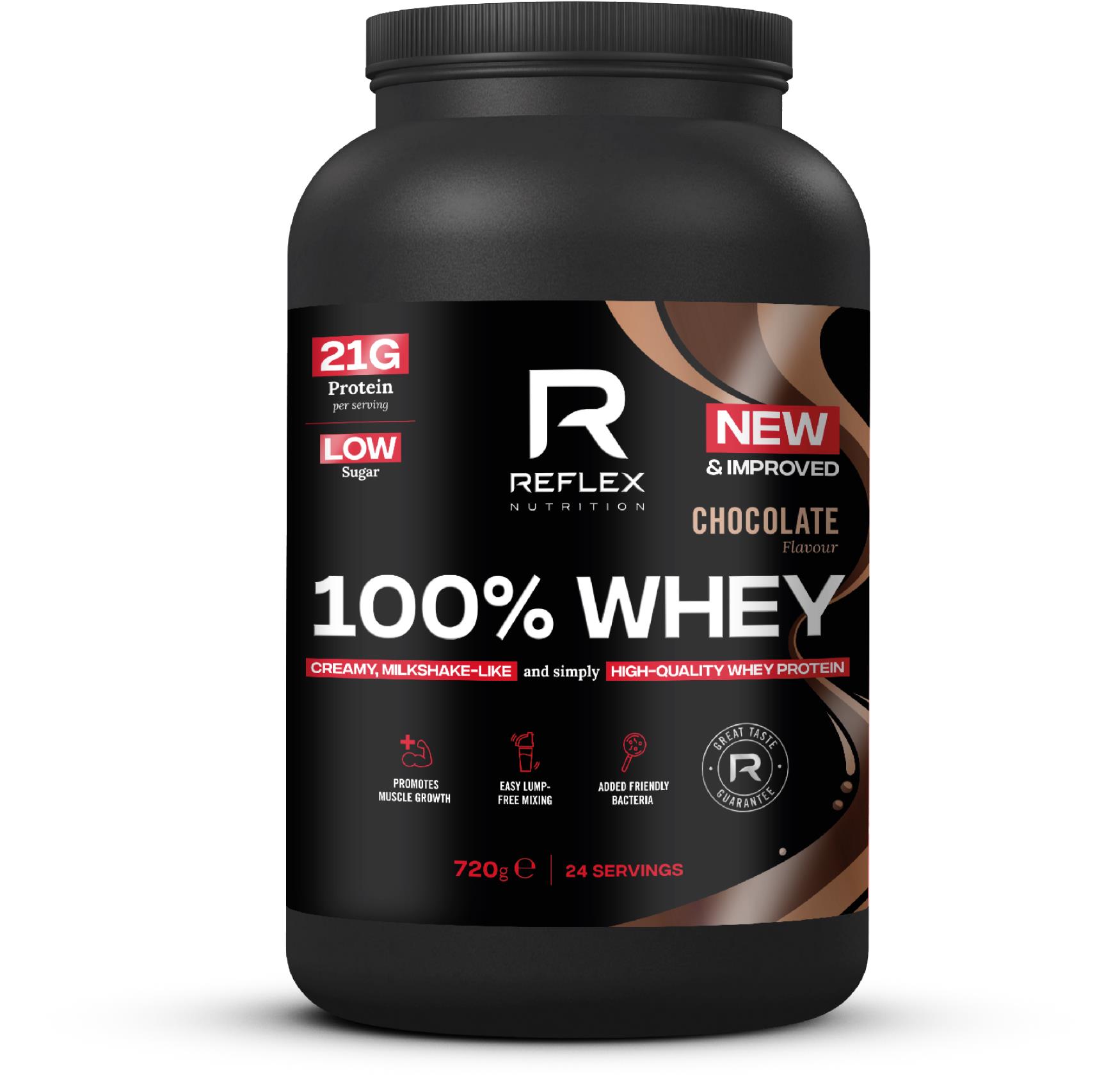 Reflex 100 % Whey Protein 720 g, čokoláda