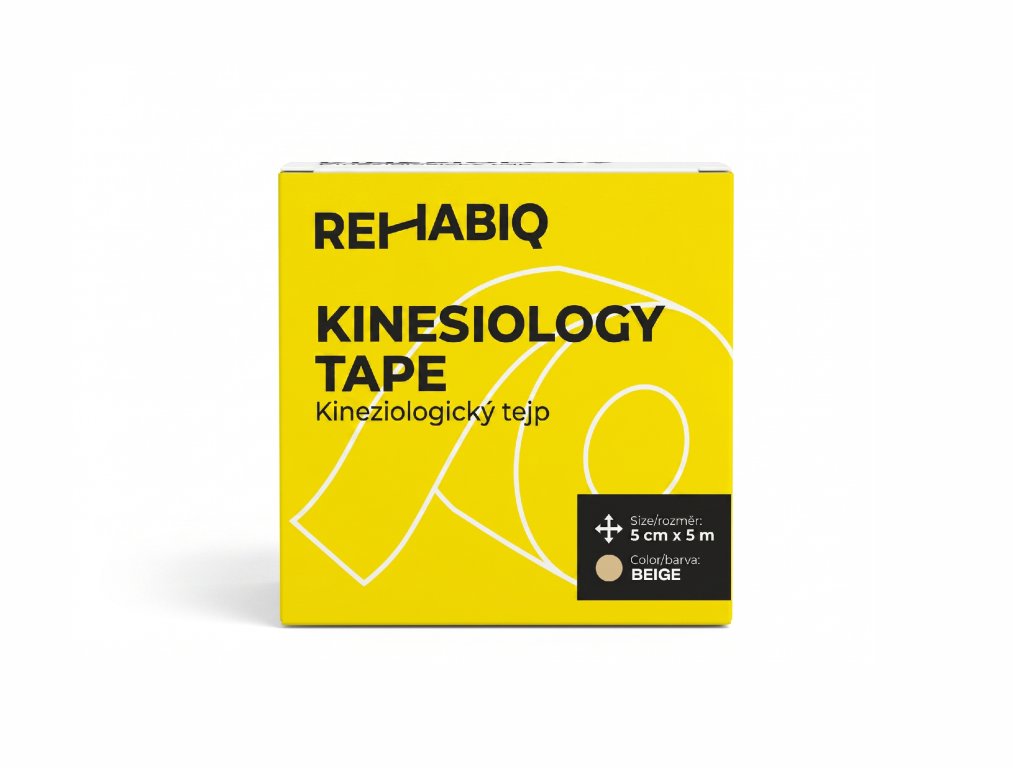 Rehabiq Kinesiology Tape, béžová, 5 cm × 5 m
