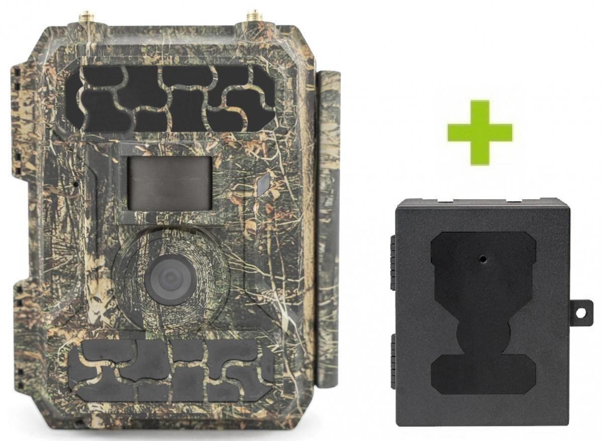 OXE Panther 4G a kovový box + 32 GB SD karta, 12 ks batérií