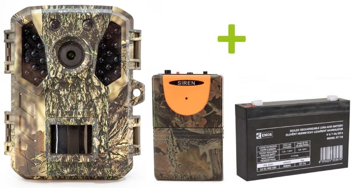 OXE Gepard II, lovecký detektor, externý akumulátor 6 V/7 Ah a napájací kábel + 32 GB SD a 6 ks baté