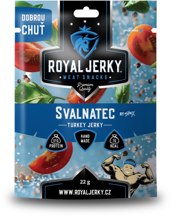 ROYAL JERKY Morčacie sušené mäso Svalnatec 22 g