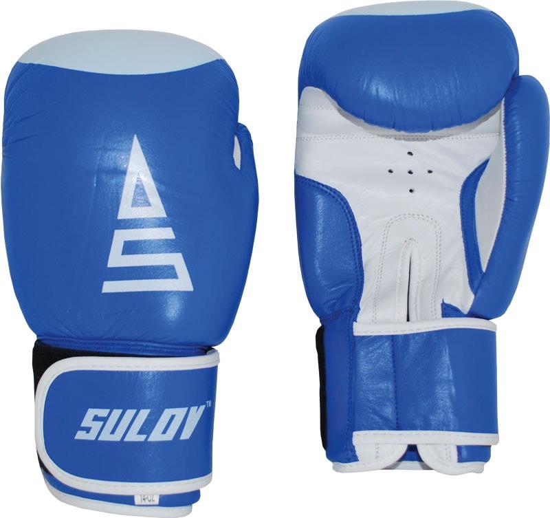 Sulov Boxerské rukavice kožené 8 oz., modro-bílé