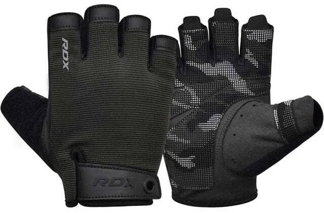 RDX Vzpieračské rukavice T2 Half, čierne, XL
