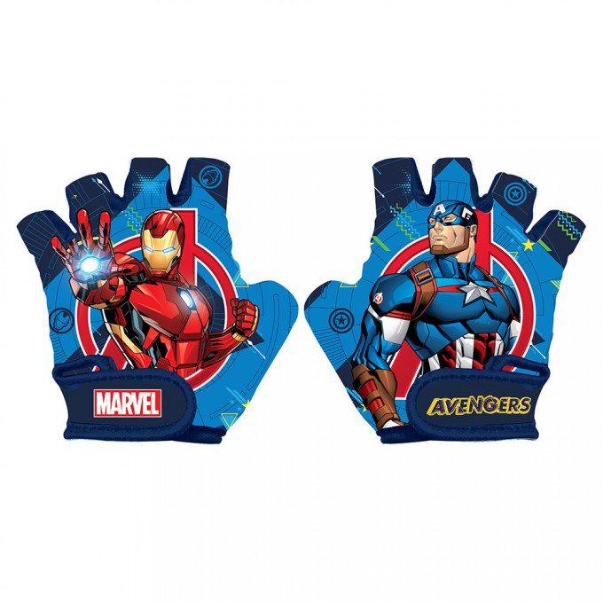 Disney Detské cyklistické rukavice na bicykel Avengers