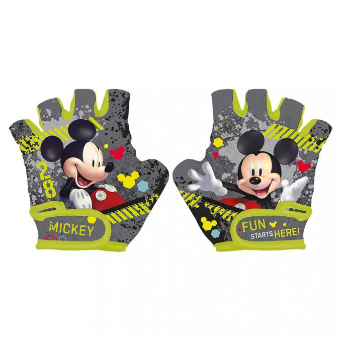 Disney Detské cyklistické rukavice na bicykel Mickey