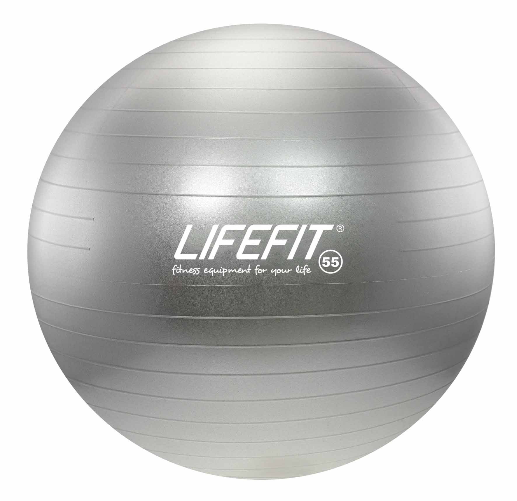 Lifefit anti-burst 55 cm, strieborná