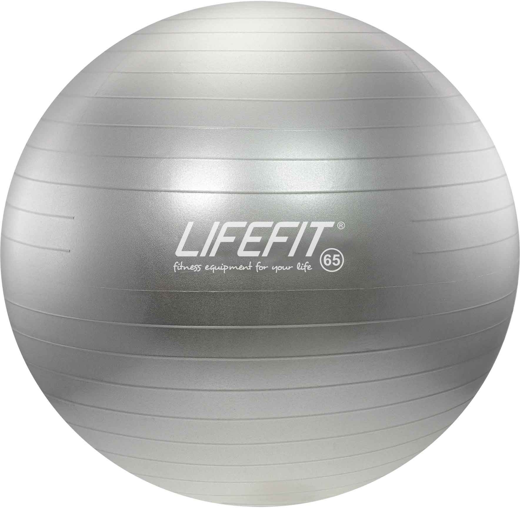 Lifefit anti-burst 65 cm, strieborná