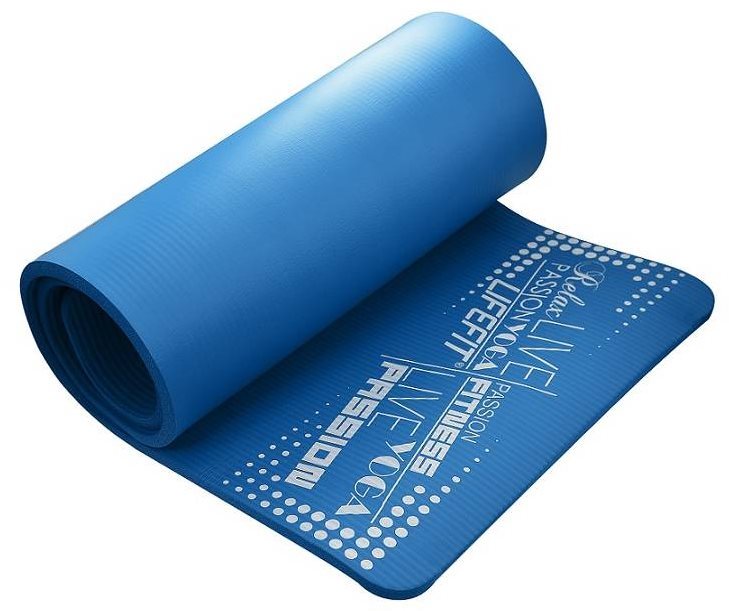 Lifefit Yoga mat exkluziv plus modrá