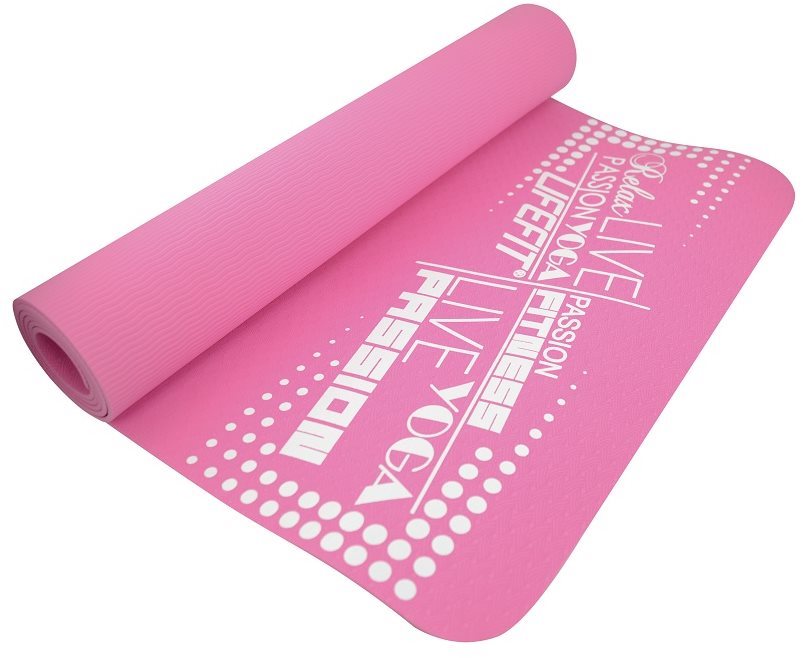 Lifefit Yoga Mat TPE ružová