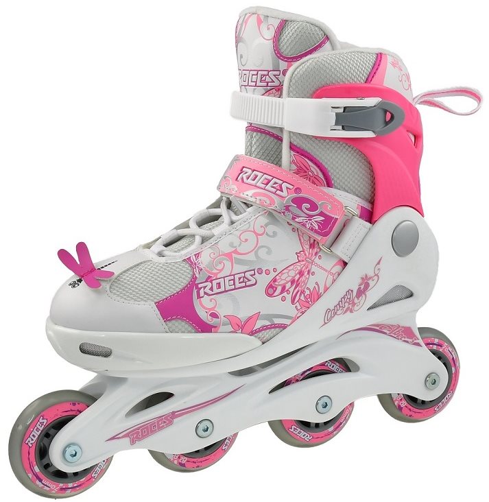 Roces Compy 6.0 Girl, bielo-ružové veľ. 38 – 41 EU/245 – 260 mm