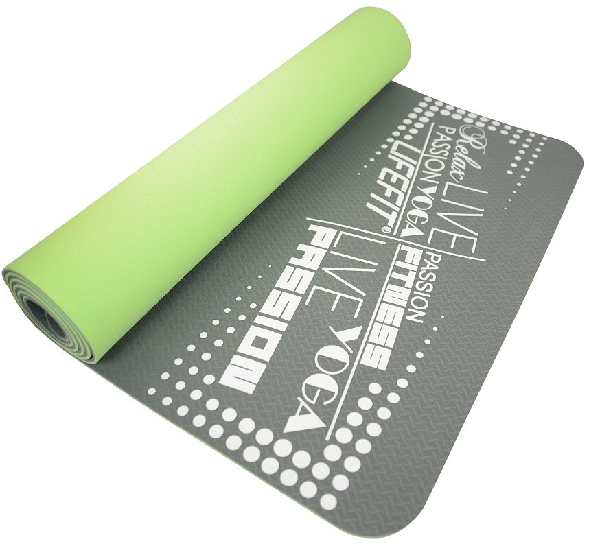 Lifefit Yoga Mat TPE zeleno-sivá
