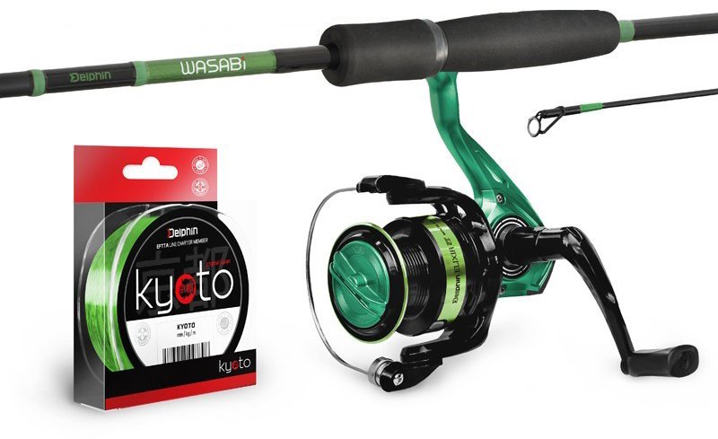 Delphin Prívlačový set GreenSPIN 2,4 m 10 – 30 g