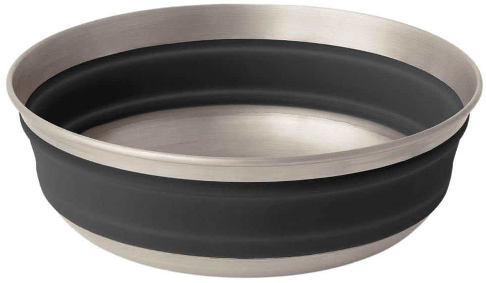 Sea to Summit Detour stainless steel collapsible bowl, čierna, veľkosť: M