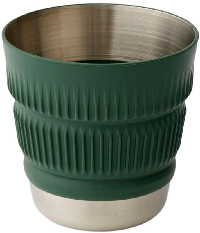 Sea to Summit Detour stainless steel collapsible mug, zelený