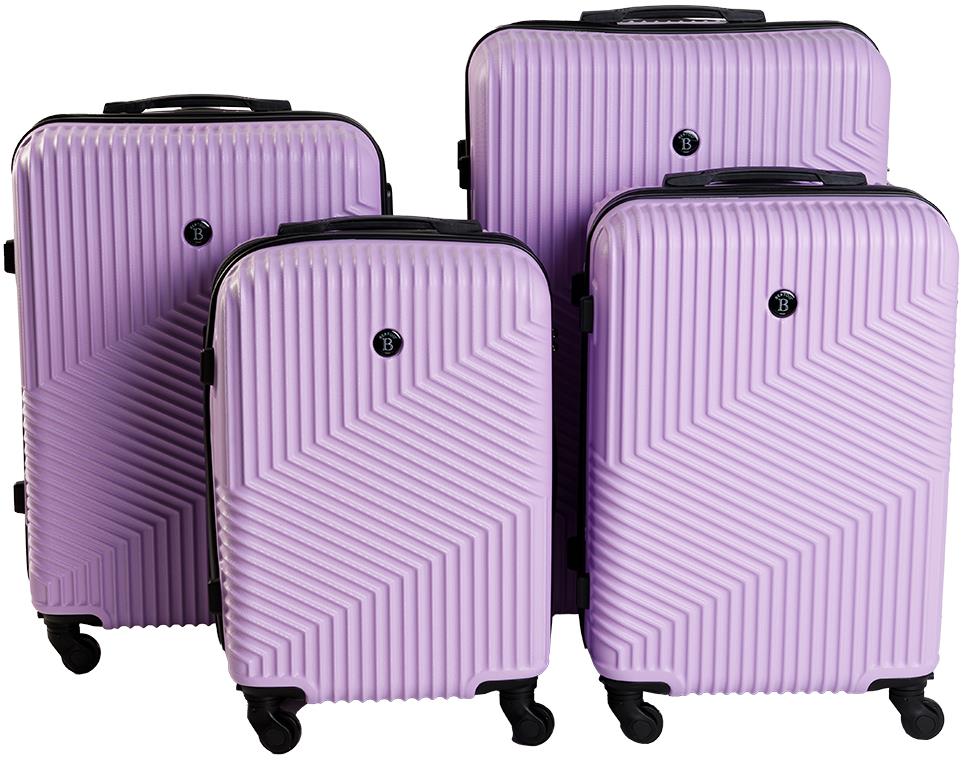 BERTOO cestovný kufor Milano – svetlo fialový sada 4 v 1