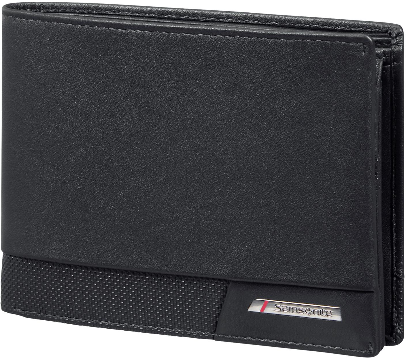 Samsonite PRO-DLX SLG 047, kožená, ležatého formátu, čierna