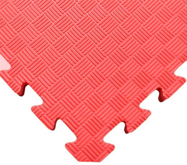 SEDCO Jednofarebná podložka fitness 100 × 100 × 1,3 cm červená