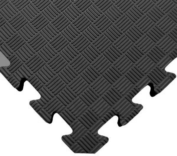 SEDCO Jednofarebná podložka fitness 100 × 100 × 1,3 cm čierna