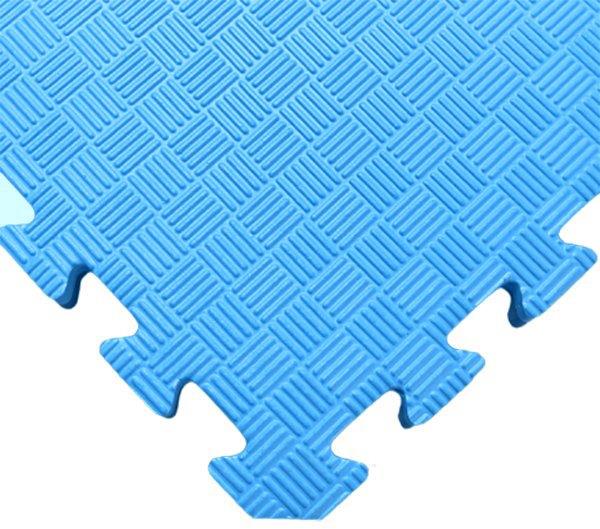SEDCO Jednofarebná podložka fitness 100 × 100 × 1,3 cm modrá