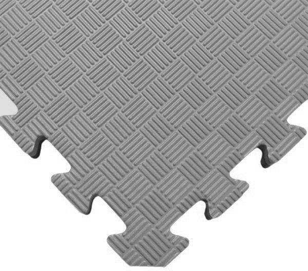 SEDCO Jednofarebná podložka fitness 100 × 100 × 1,3 cm sivá