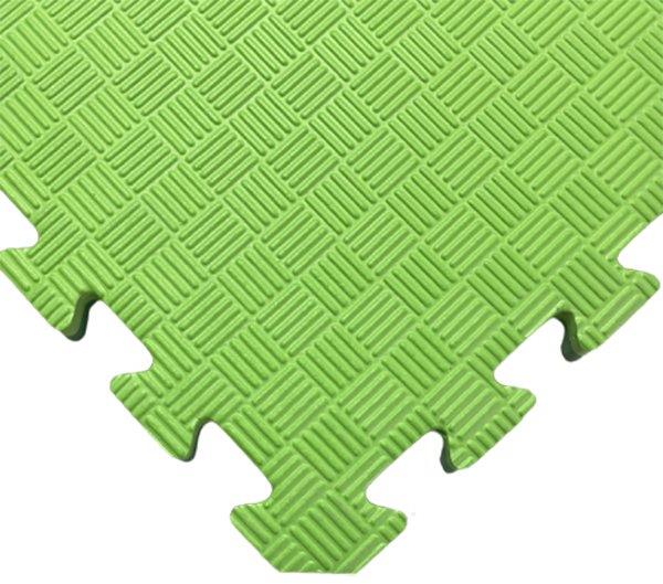 SEDCO Jednofarebná podložka fitness 100 × 100 × 1,3 cm zelená