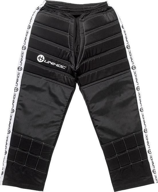 Unihoc Florbalové brankárske nohavice, čierne, S