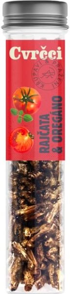 SENS Chrumkavé & praženie svrčky 20 g – Paradajka & Oregano