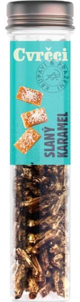 SENS Chrumkavé & pražené svrčky 20 g – Slaný karamel