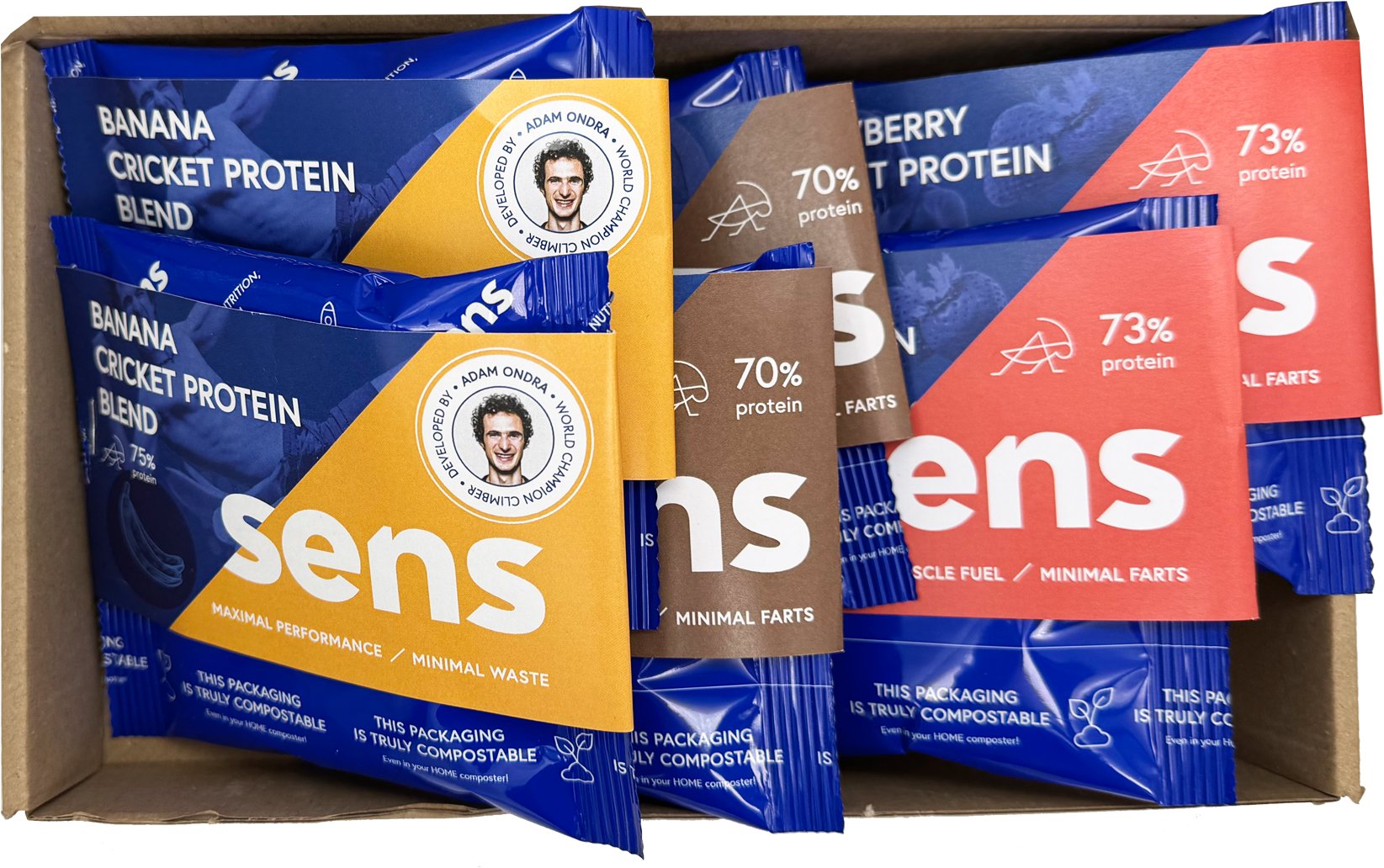 SENS Ochutnávkový balíček proteínov 2 ks s 3 príchuťami – 6× 35 g