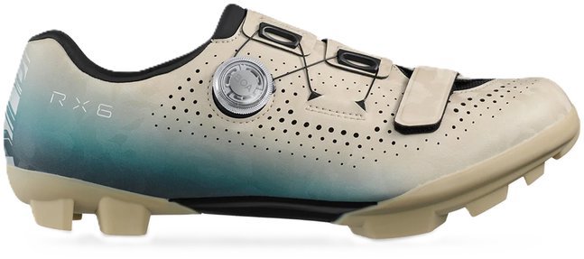 SHIMANO Gravel obuv SH-RX600, pánska, béžová/modrá, 45