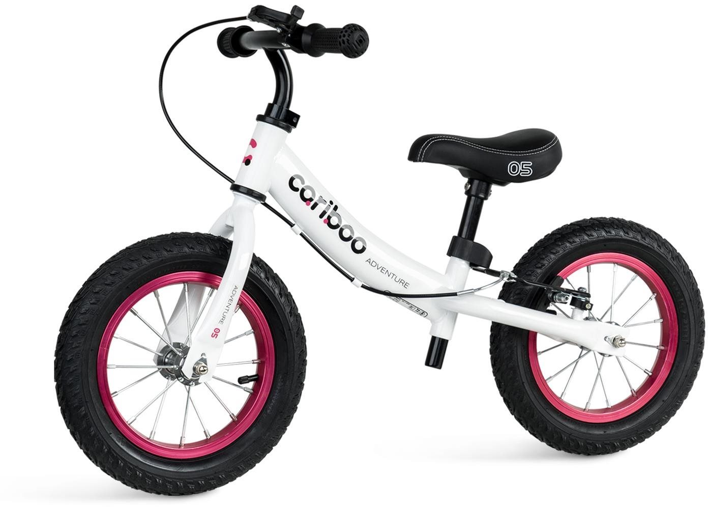 MOVINO Cariboo ADVENTURE s brzdou, nafukovacie kolesá 12", bielo-ružové