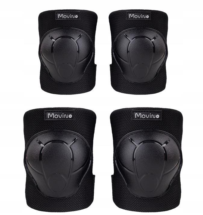 Súprava chráničov MOVINO Cariboo®, lakte a kolená, čierne, veľ. M