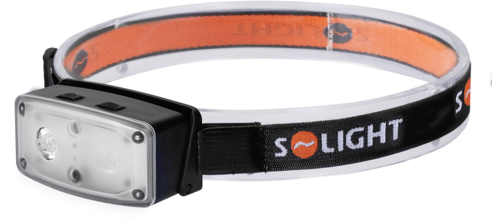Solight LED čelové nabíjacie svietidlo, 100 lm, senzor, Li-Ion