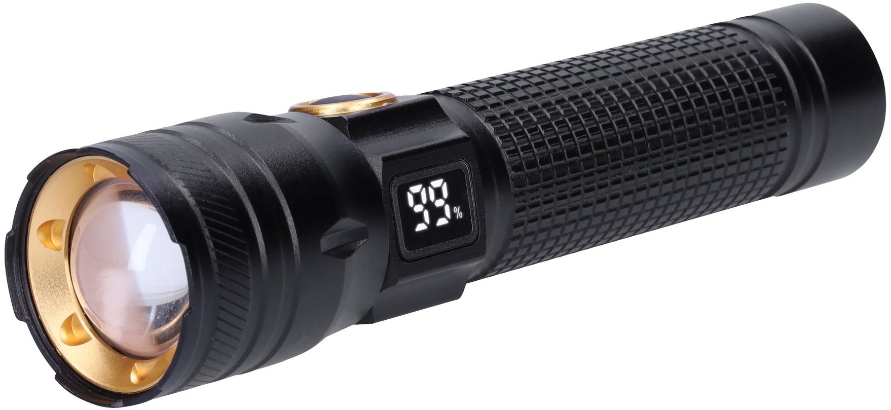 Solight Nabíjacie svietidlo s displejom, 200 lm, zoom, Li-Ion