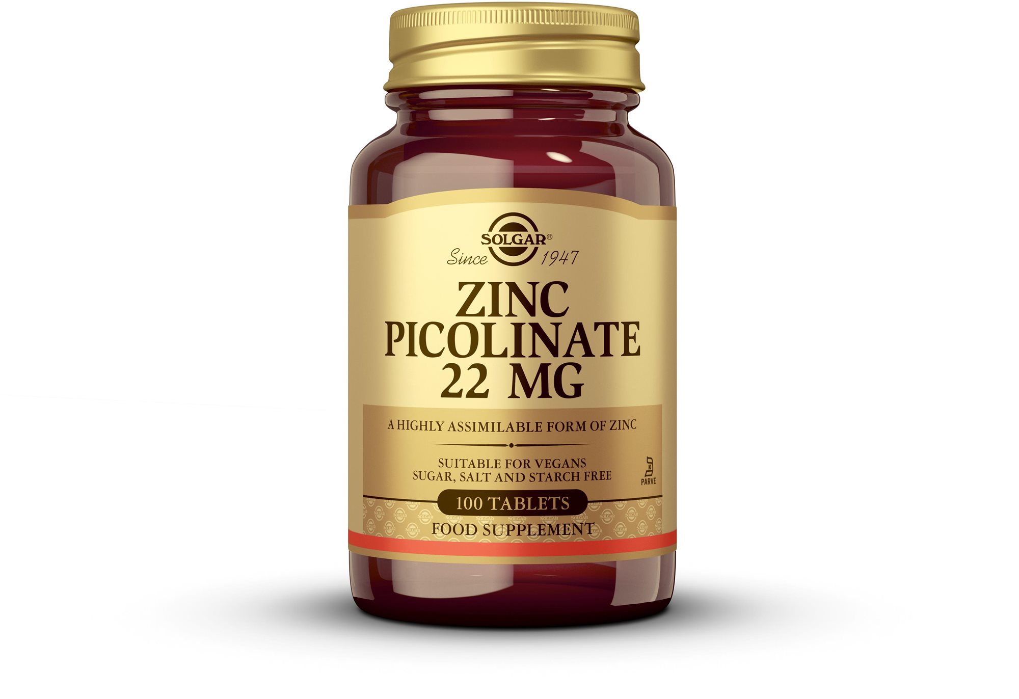 Solgar Zinok 22 mg 100 tabliet