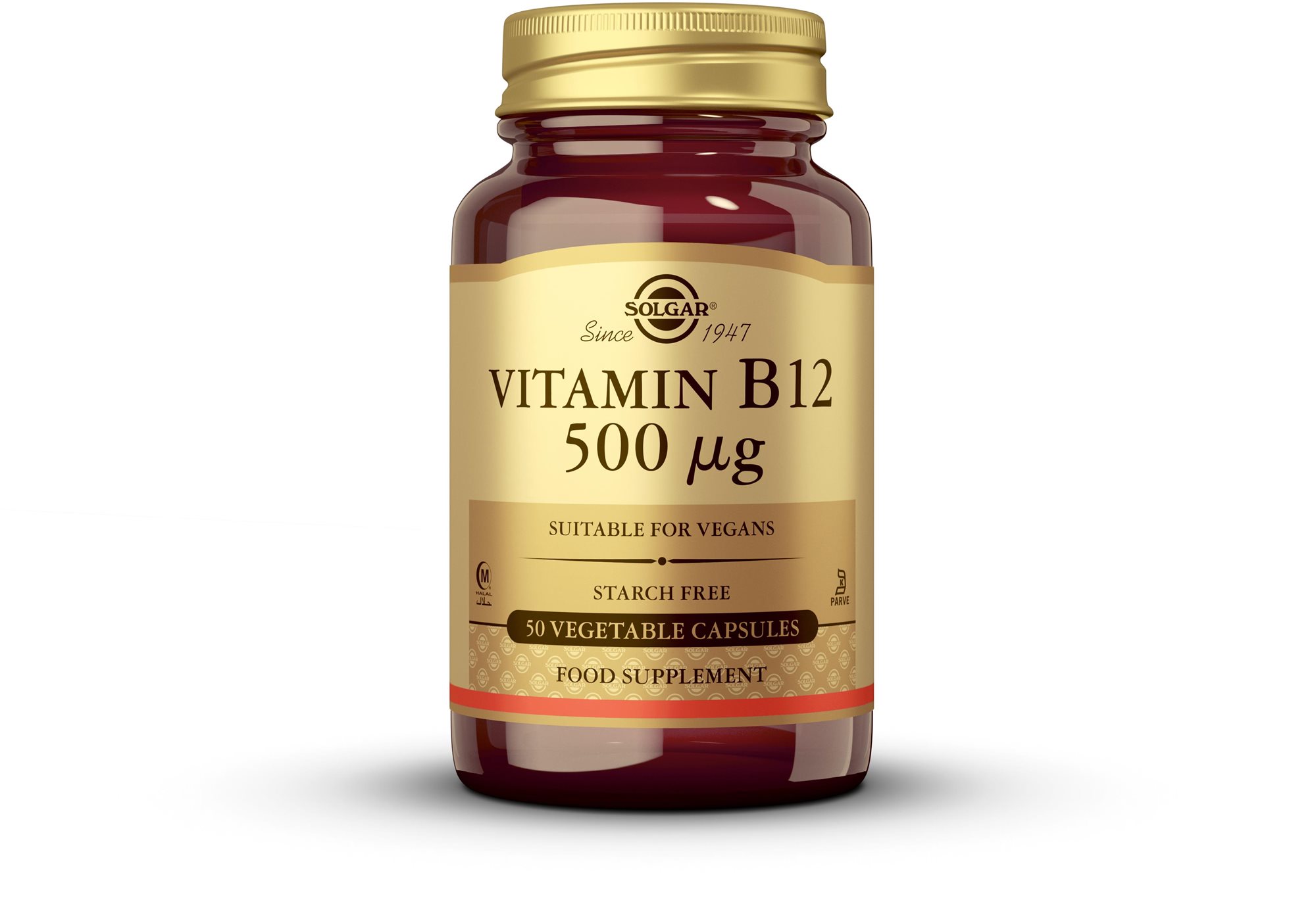 Solgar Vitamín B12 500 mcg 50 kapsúl