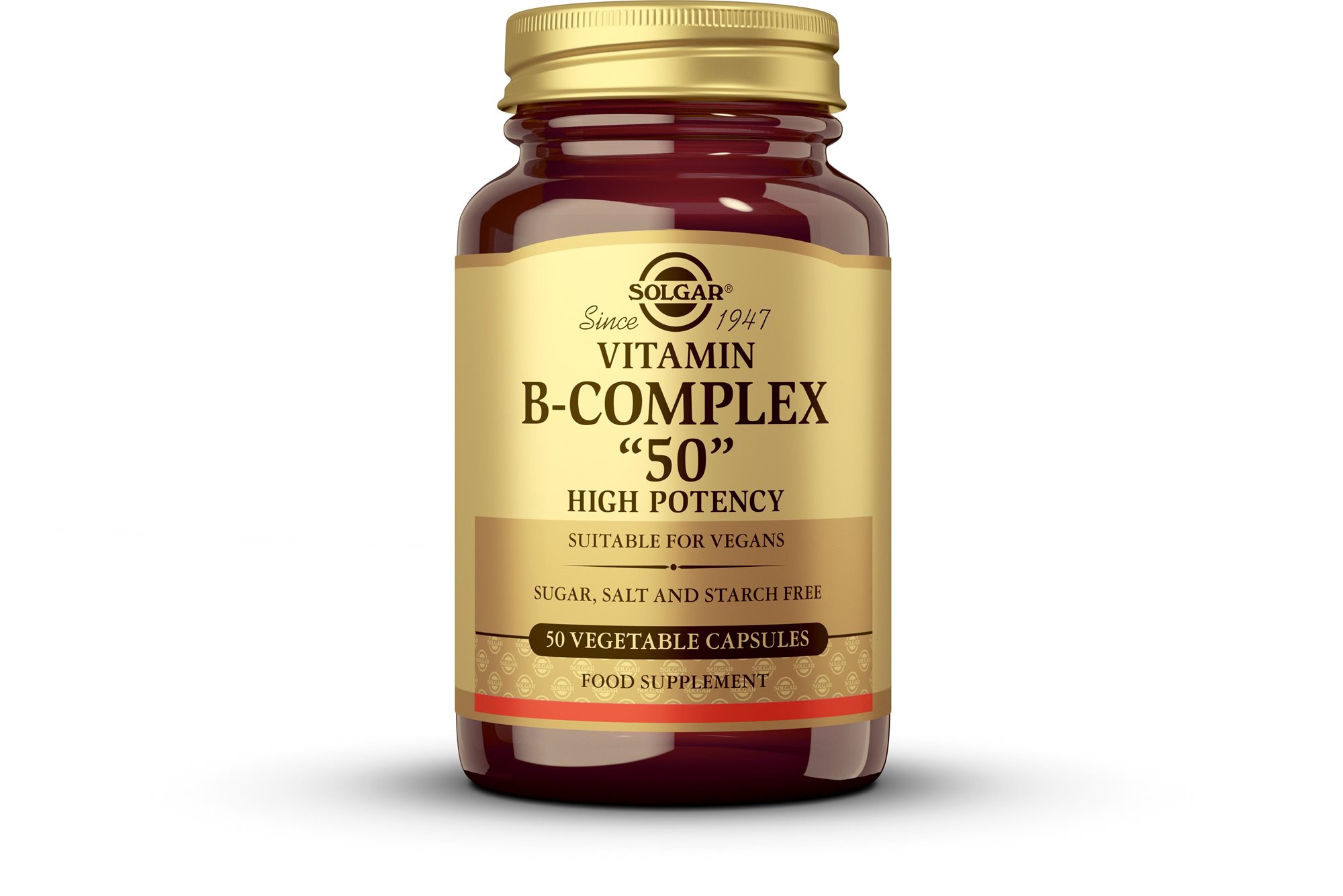Solgar Vitamín B komplex 50 kapsúl