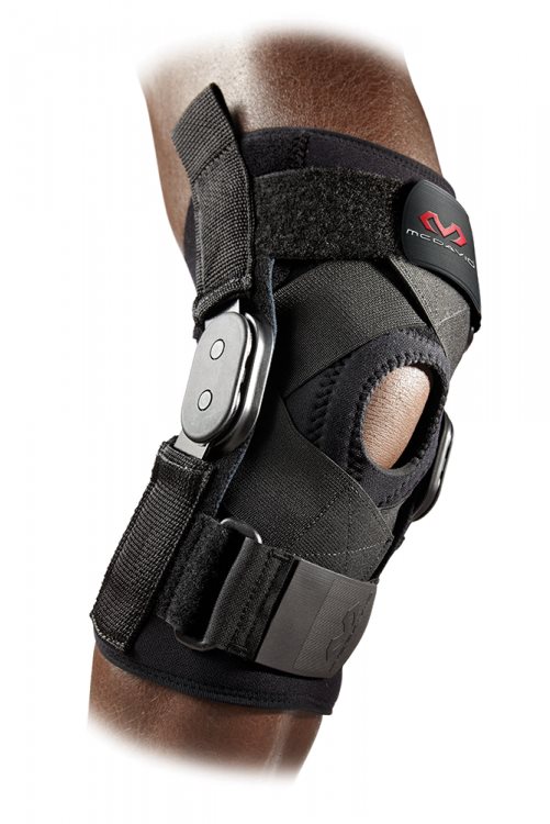 McDavid Hinged Knee Brace with Crossing Straps 429X, čierna S